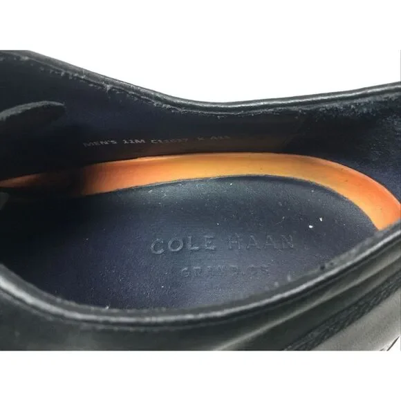 Cole Haan Grand OS Shoes Mens Sz 11M Black Leather Split Toe Oxford Dress C11627 - Picture 5 of 7